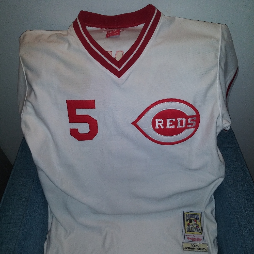 Mitchell & Ness Johnny Bench throwback Cincinnati